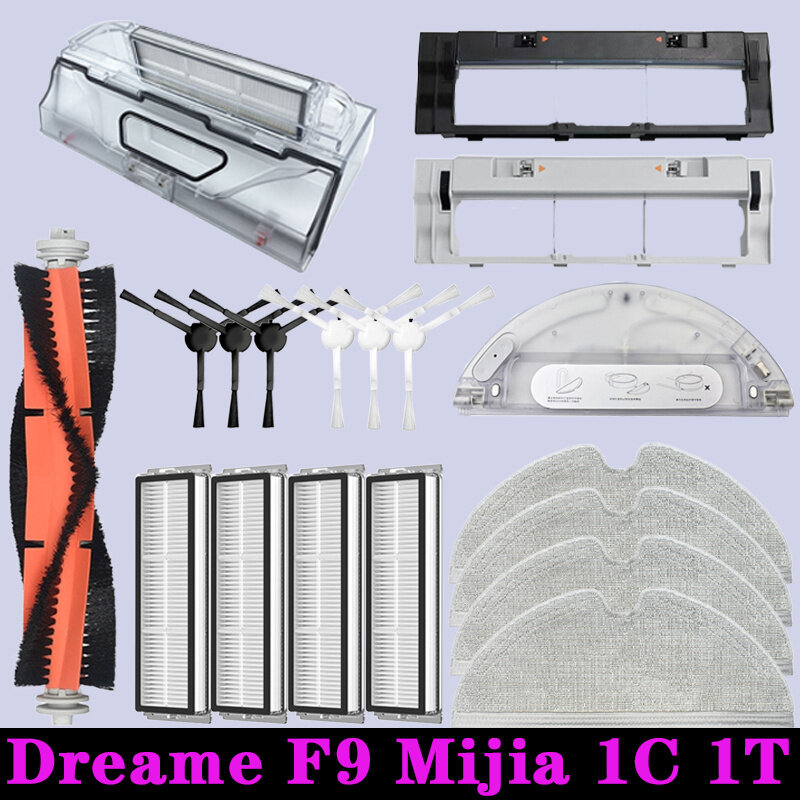 Accessoires pour aspirateur robot Xiaomi, filtre Hepa, brosse latérale principale, vadrouille et gril, robot Dreame F9, ata jia s 1T Mi