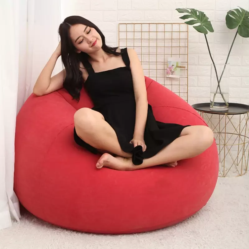 Sofá inflable perezoso de gran comodidad, asiento de tumbona de PVC perfecto para relajación y ocio
