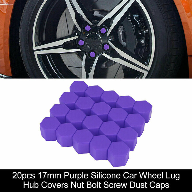 Penutup baut roda kualitas tinggi tahan lama baru aksesoris penutup baut pengencang silikon 20 buah Hub Lug