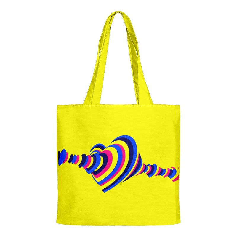 Eurovision-Bolso de hombro reutilizable para compras, bolsa informal con diseño de festival de Eurovisión, Merch 2023