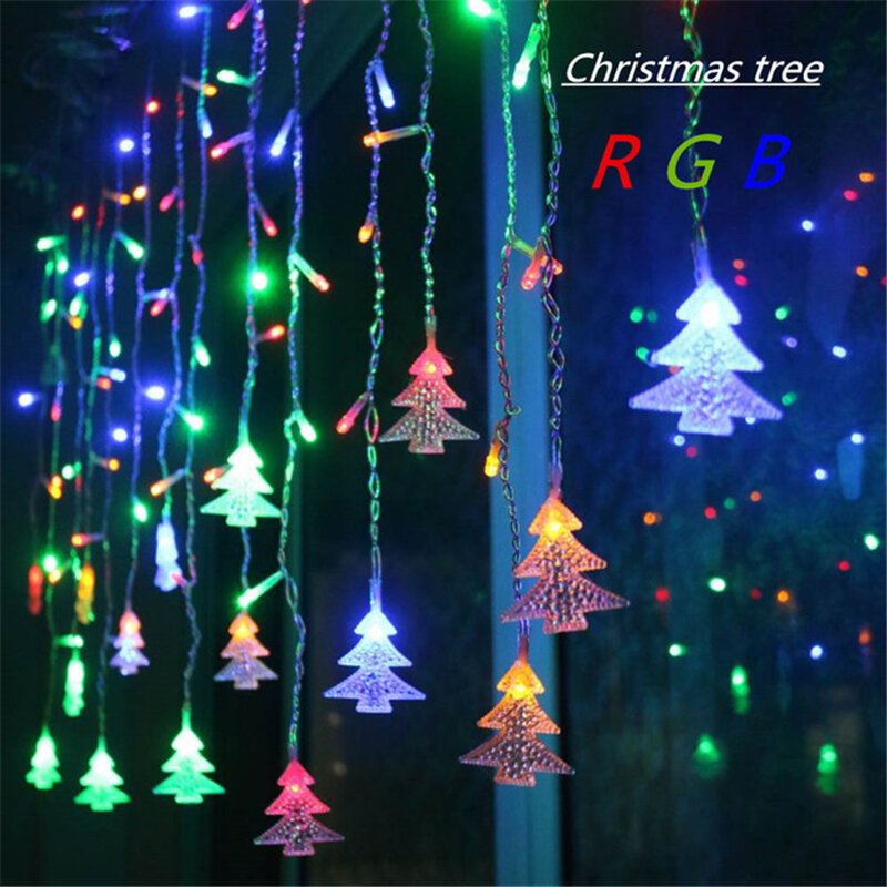 Guirxiété Lumineuse à 96 LED pour Arbre de Noël et Nouvel An, Décoration de ixde Mariage, 220V, 4.5m