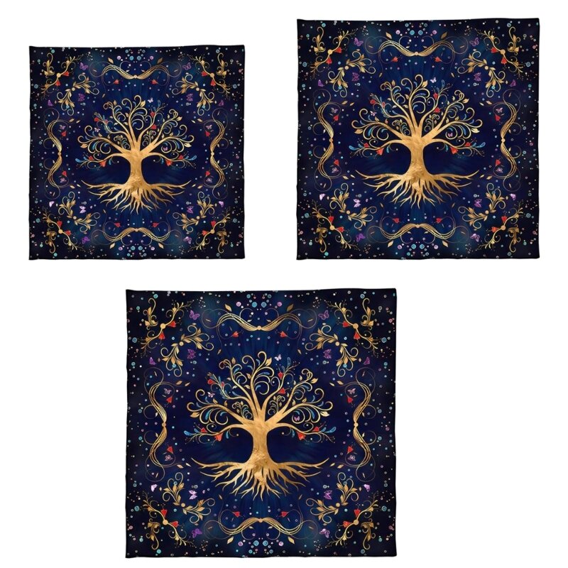 Árboles vida altares tela cartas Tarot mantel tapiz suministros brujería Dropship