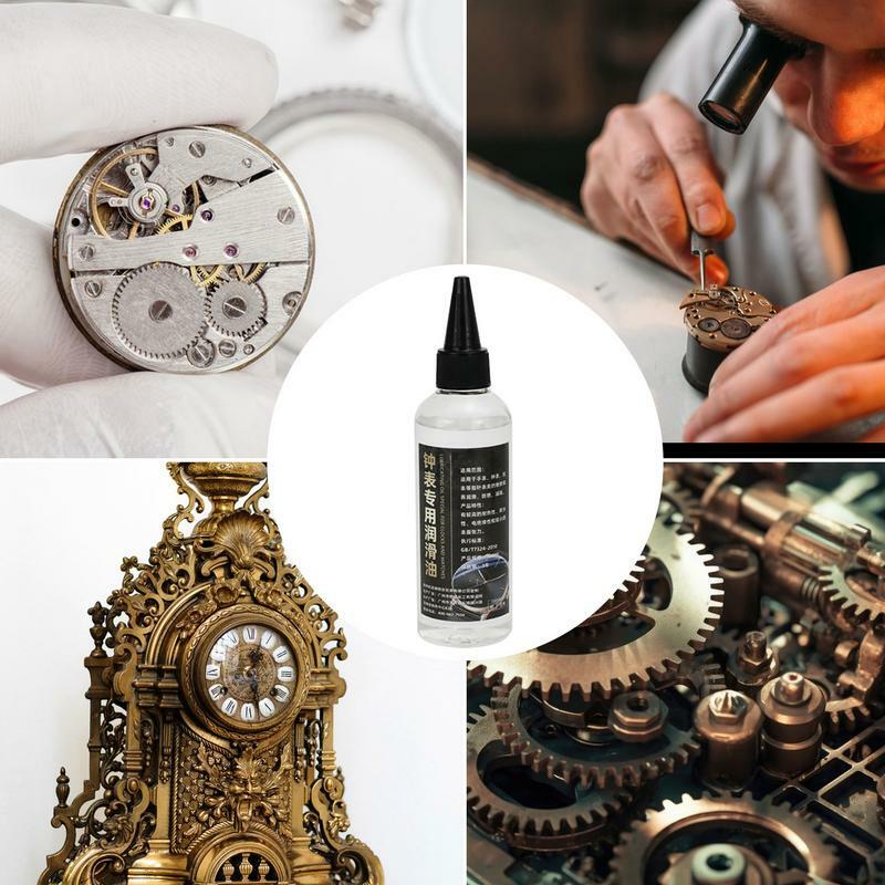 Lubricante profesional para mantenimiento de aceite de reloj, herramienta de reparación de reloj, resistente al agua, sintético, 10/50ML, 1 unidad