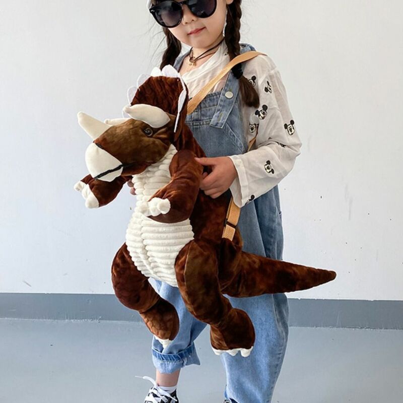만화 공룡 크로스 바디 백, 카와이 대용량 부모 자녀 숄더백, 재미있는 애니메이션 학교 가방, 신상