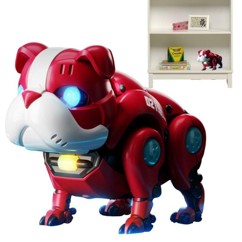 子供,男の子,女の子向けのライト付き電子ロボット犬,電気ペット,スマートおもちゃ,教育用ダンスロボット
