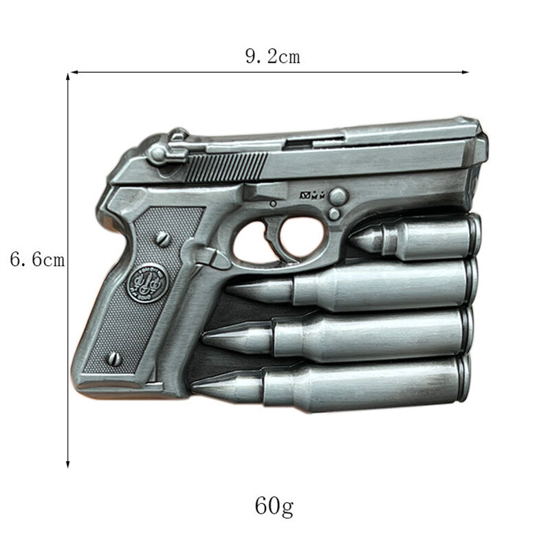 Hebilla de cinturón de bala para pistola, estilo occidental, europeo y americano