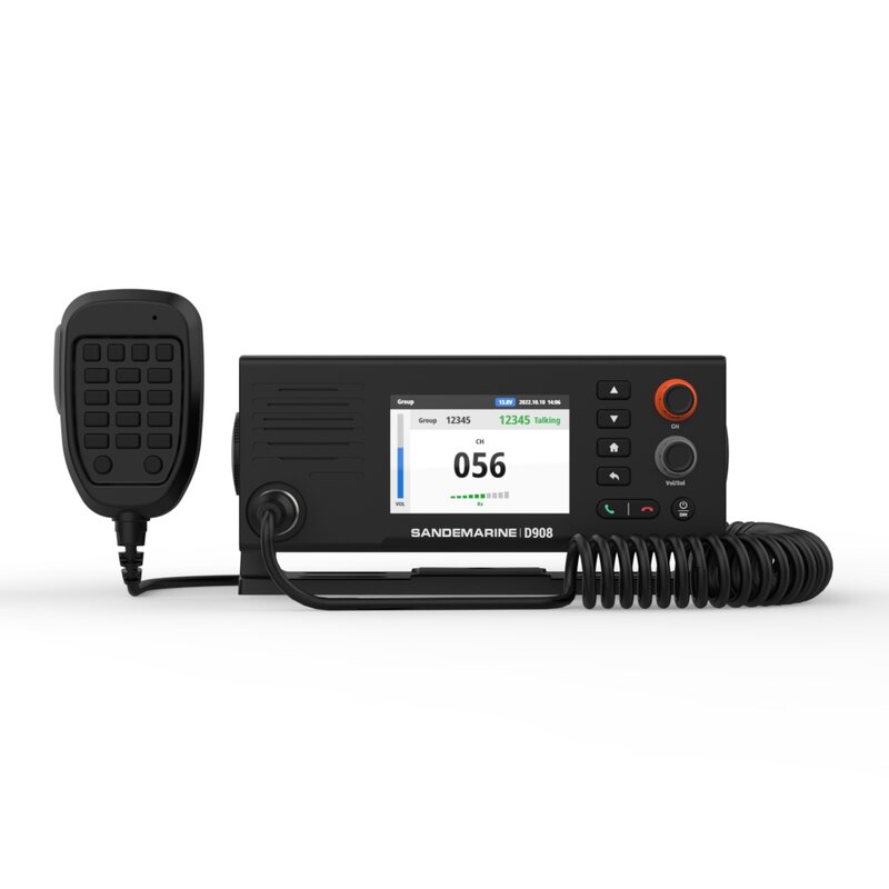 Walkie-talkie marino UHF D908, transceptor marino, intercomunicador, teléfono, Radio móvil