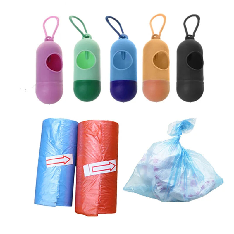 15pcs New Plastic Small Portable Baby Diapers Bags Rubbish Bags Garbage Bag Removable Box Nappy Bag