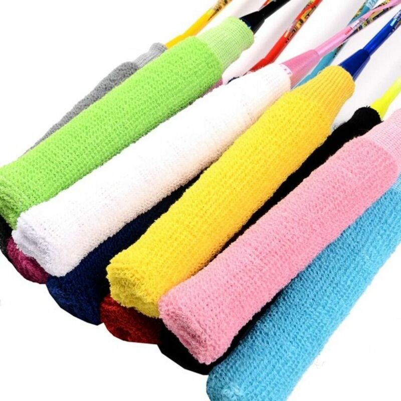 Skidproof Fishing Rod Handle Cover Soft Lasting Tennis Racket Sweatband Towel Anti Slip Badminton Racquet Towel Hand Cover