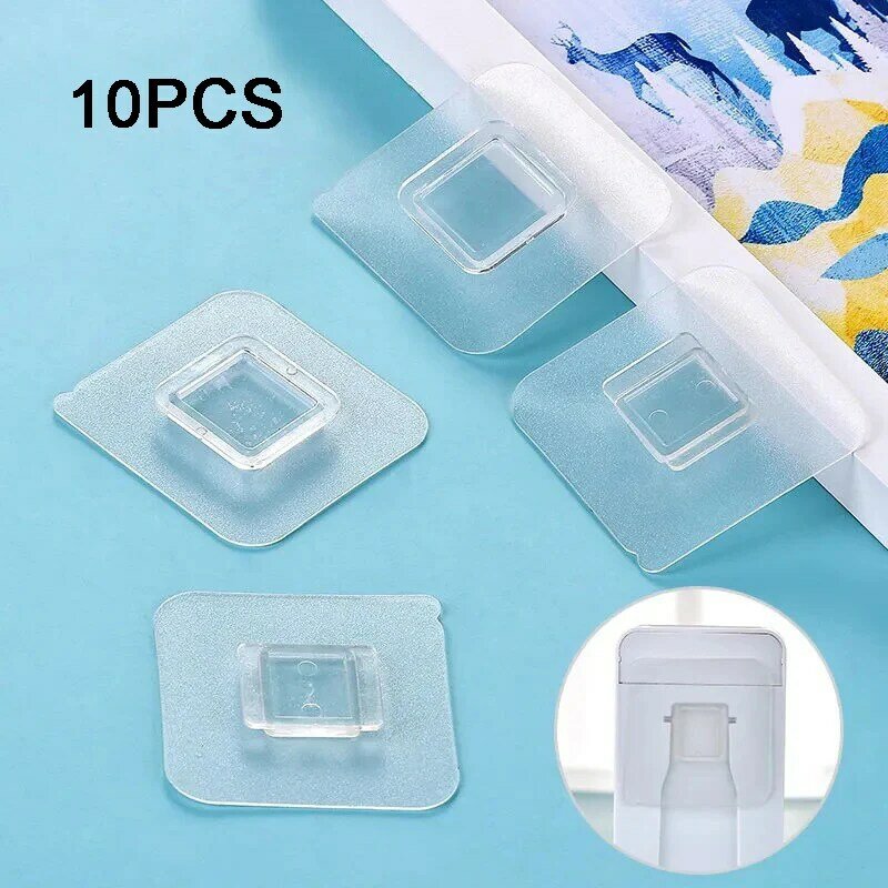 Non Marking Patch Strong Adhesive Hook Non Punching Waterproof Toothbrush Holder Buckle Transparent Non Marking Hook Accessories