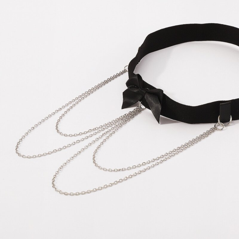 Schöne Band-Bowknot-Dekor-Beingeschirr-Kette, einfache Oberschenkelkette für