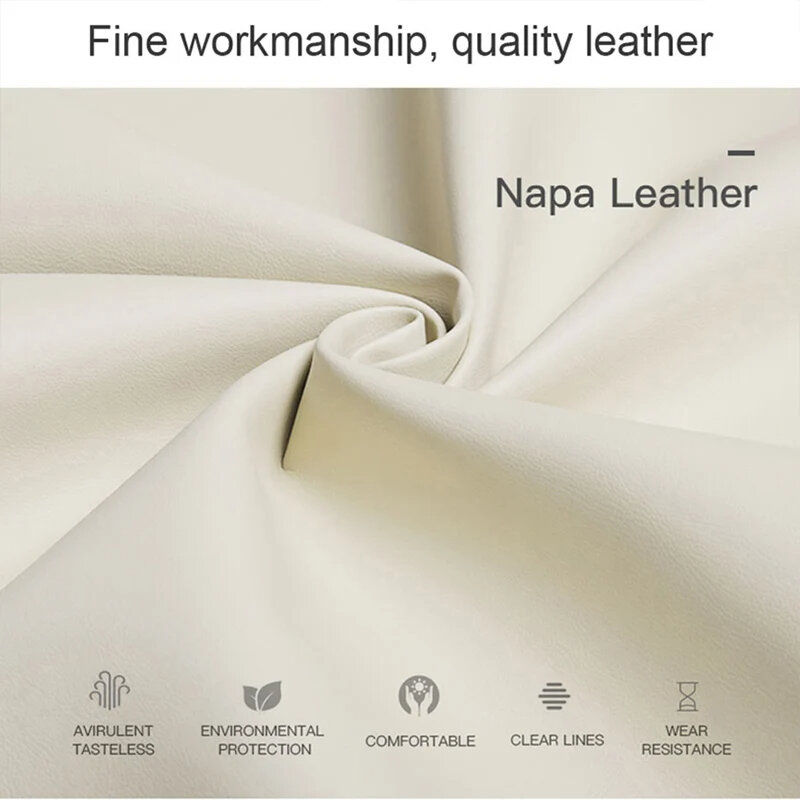 NAPPA Leather Car Seat Neck Support Pillow Universal Car Interior Lumbar Head Cushion Suitable For Mercedes-Benz Maybach S-Class