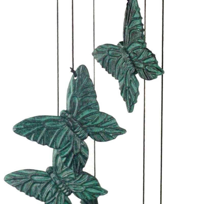 Chime musicalmente ajustado para a decoração do partido, borboleta, 21 polegadas, para o festival, decoração do jardim