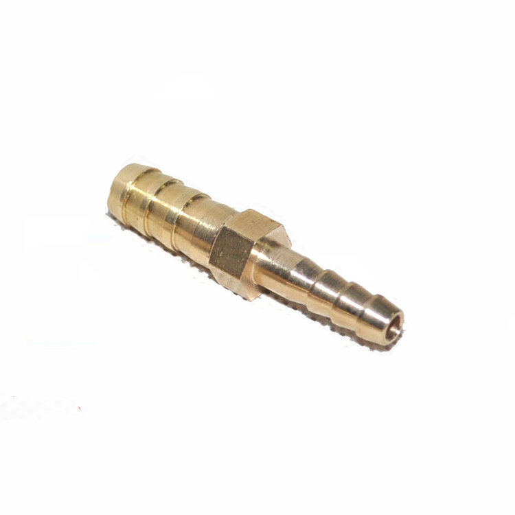 Brass Reducing Straight Hose Barb 2 Way Pipe Fitting Reducer Copper Joiner Splicer Connector Coupler Adapter For Fuel Gas Water