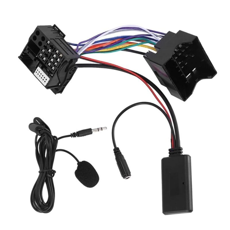 Автомобильный беспроводной кабель, музыкальный вспомогательный адаптер, разъем для микрофона для E60 E61 E63 E64 E65 E66 E81 E87