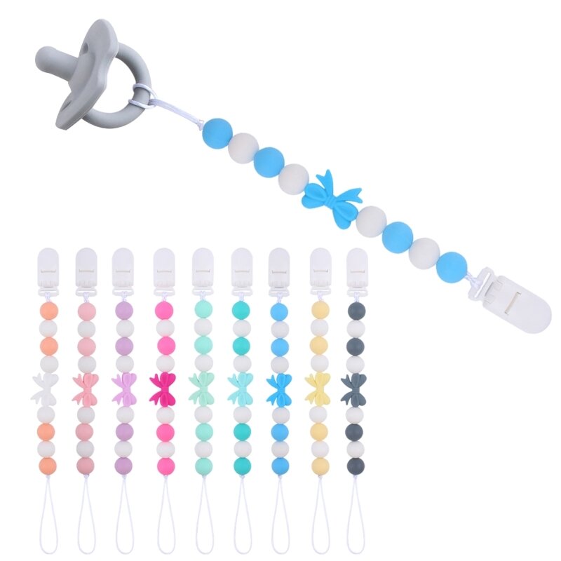 Dummy Clip for Baby BPA Free Silicone Pacifiers Clip Soother Chain Holder Gift