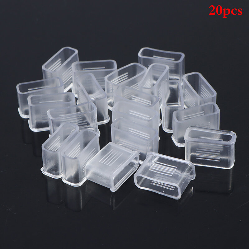20pcs/pack Sport Training Referee Whistle Cover Transparent Whistle Cushioned Mouth Grip Referee Whistle Protective Accessories