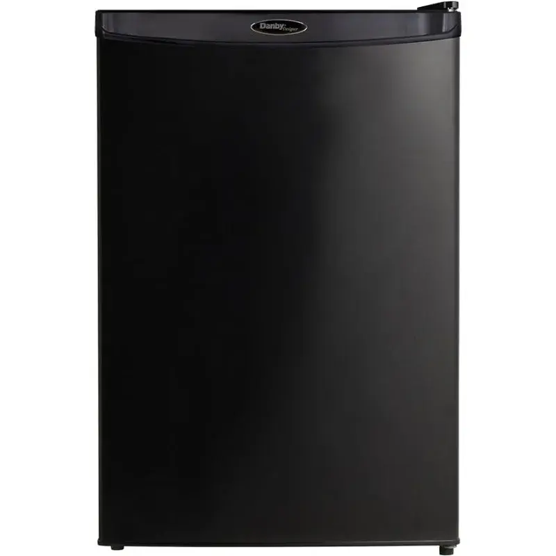 댄비 디자이너 DAR044A4BDD-6, 4.4 Cu.Ft. 컴팩트 미니 냉장고, 침실, 거실, 바, 사무실, 블랙 E-Star