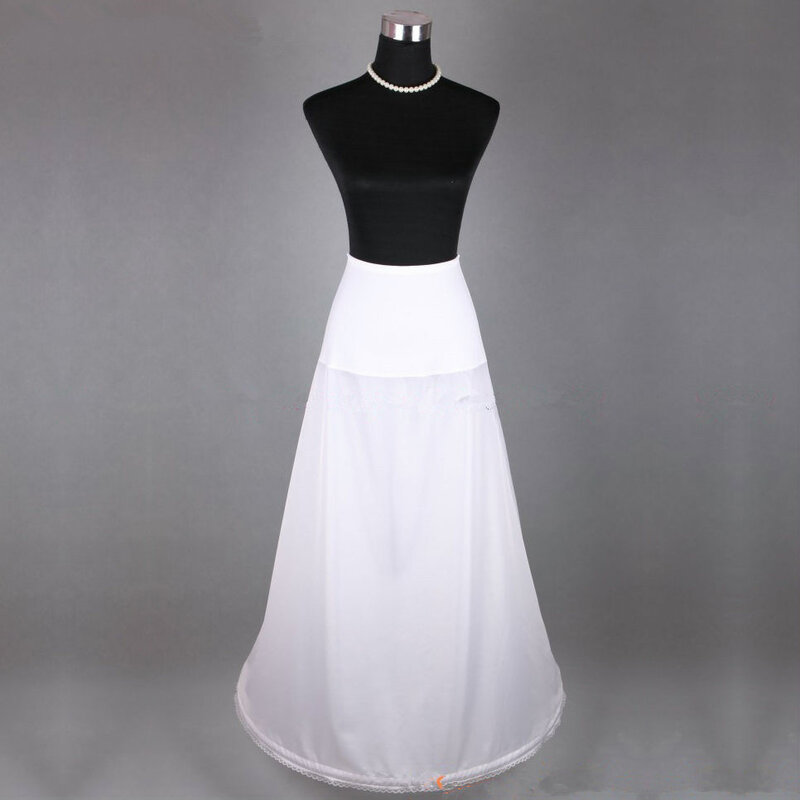 Jupon en spandex pour robe de mariée, ligne A, cerceau à un cercle, sous-jupe, slip, taille commandée