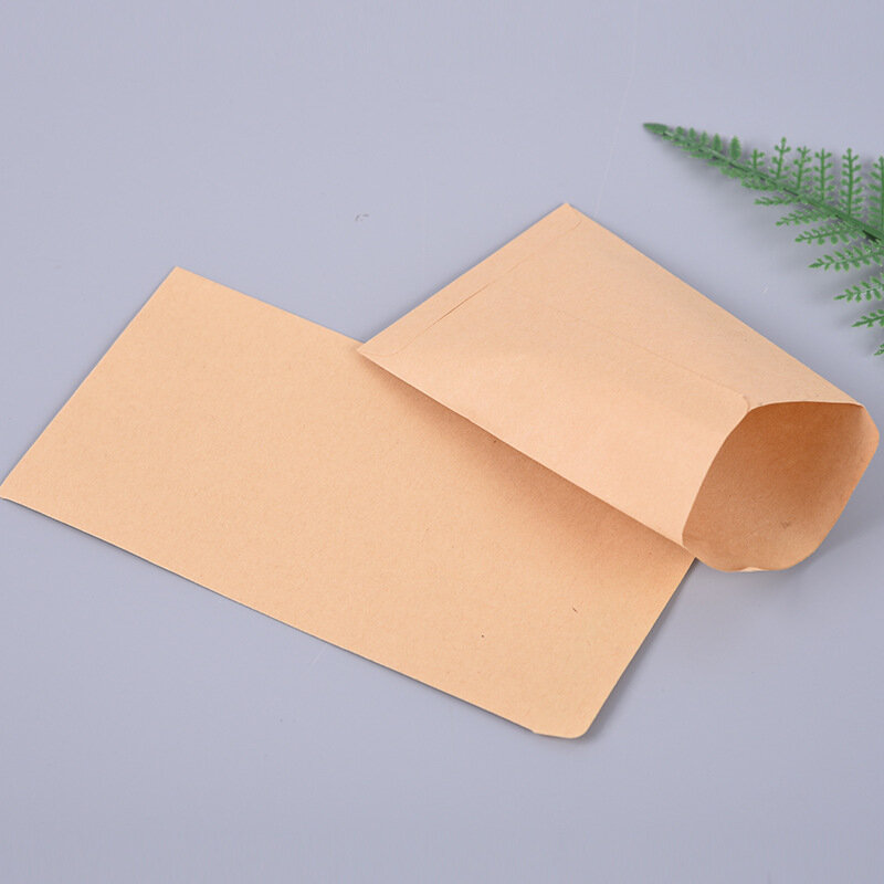 Sac en papier kraft enveloppe chinoise, sac en papier kraft coloré, sac d'échantillon, expéditeurs, petites fournitures d'affaires, 2 pièces