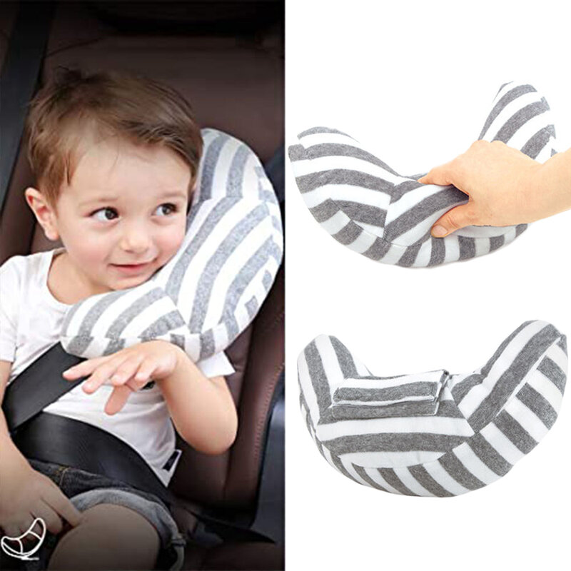 Almohada de coche para niños, soporte para el cuello, reposacabezas, cojín para bebé, cinturones de seguridad para el coche, almohada para dormir, diadema de seguridad para el hombro