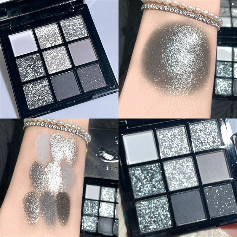 Punk Cool Toned Shimmer 9 Colors Eyeshadow Palette Eye Shadow Makeup Eye Pigment