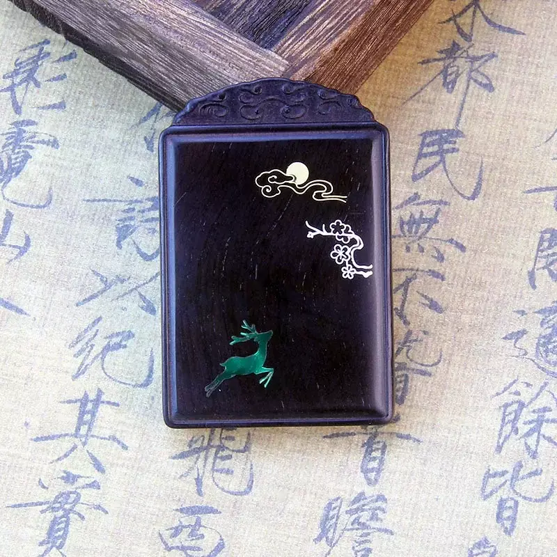 Hebanowy inkrustowany S999 Sterling Silver Guanyin bodhisattwa wisiorek fioletowe drzewo sandałowe bezpieczny brelok do kluczy nic karta nie wisiorek do samochodu