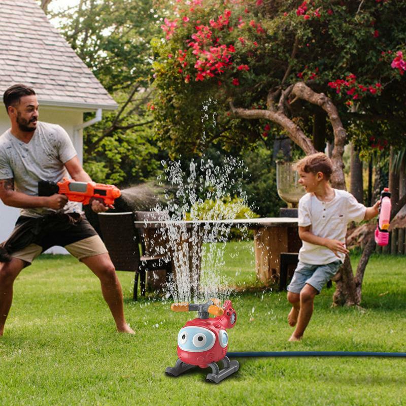 子供のための回転する裏庭の水遊びのおもちゃ,水の圧力,散水システム,ヘリコプター,夏の遊び,スポーツおもちゃ,ギフト,45度