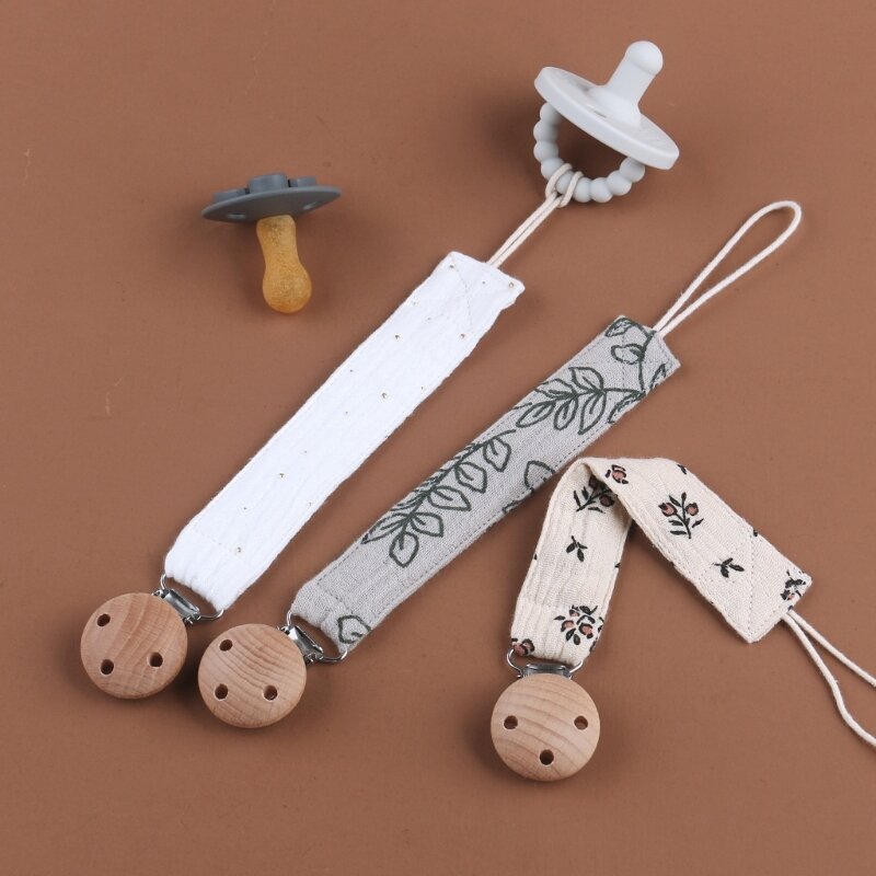 سلسلة لهاية قطنية للطفل ، حزام لعبة التسنين ، حبل عضاضة ، حبل مضغ ، هدية مضغ الحلمة لحديثي الولادة