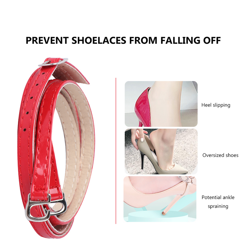 Cross High Heel Straps Shoelace for Detachable Ankle Dresses Women Women's Shoes Anti-Drop High-end Pu Miss Shoelaces