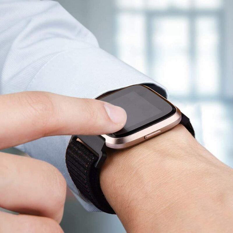 Correia de nylon para Fitbit Versa 2 Lite Band, pulseira de substituição Smartwatch, pulseira esportiva, Fitbit Versa 2