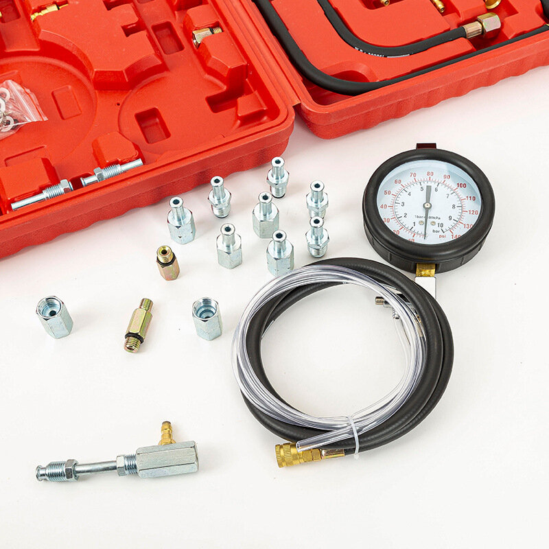 Medidor de presión de combustible para coche, TU-443 de presión de combustible, serie completa, herramientas de reparación de automóviles