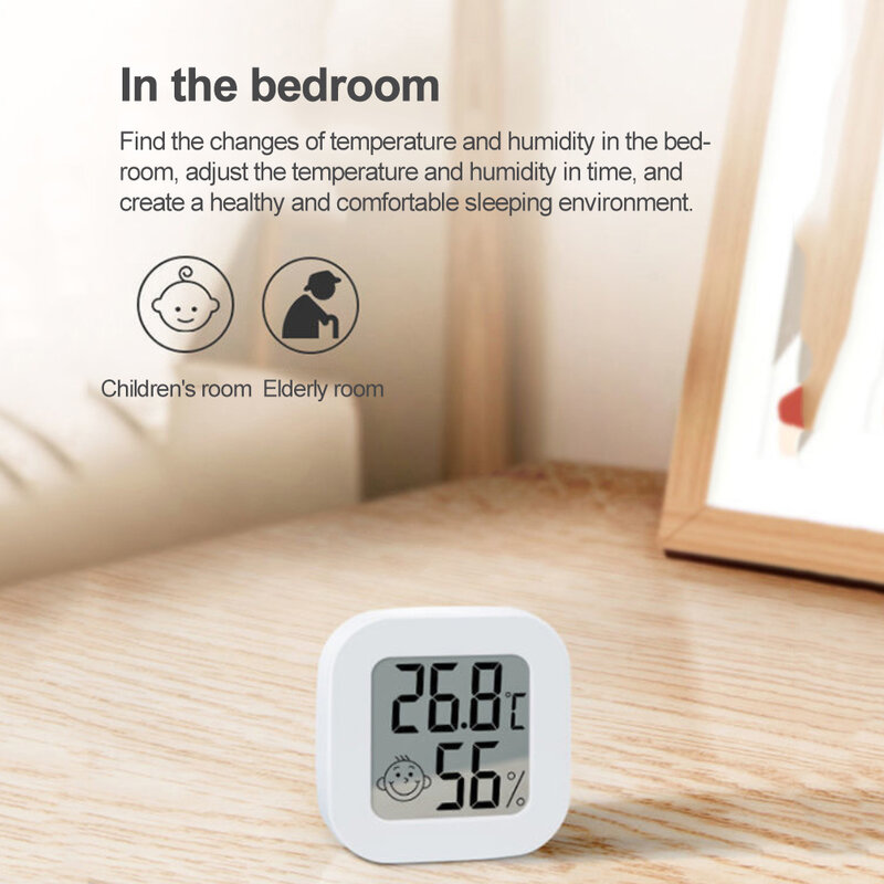 Tuya Zigbee Smart Temperature Humidity Sensor Smart Home LCD Display Temperature Sensors Works With Alexa Google Home Smart Life