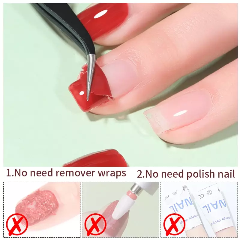 PUENTE-capa Base transparente para uñas, Gel UV para uñas, No necesita removedor, barniz pelable, laca para manicura, 15ML