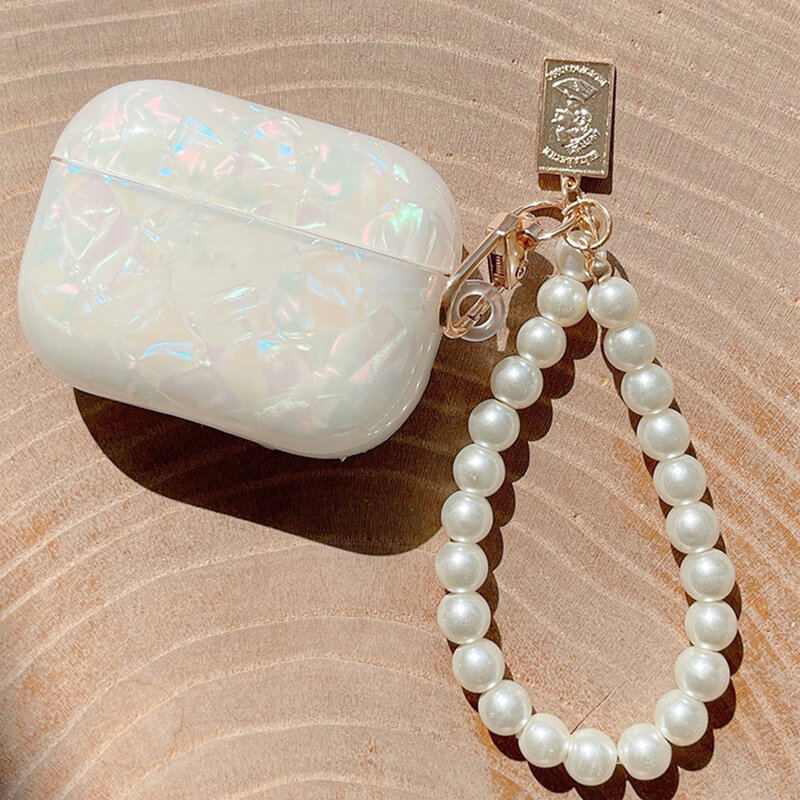 Luxury Girls Pearl Case For Airpods 3 Pro 2 1 Case For AirPods Pro 2 USB C 3 Case Cover For Airpods3 With Keychain Earphone Box
