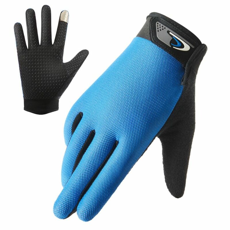 ถุงมือแบบสัมผัสสำหรับผู้ชาย, ถุงมือซิลิโคนทำจากผ้าไหมน้ำแข็งระบายอากาศได้ดีกันลื่นแว่นกันแดดตกปลาขี่จักรยานถุงมือขับรถ