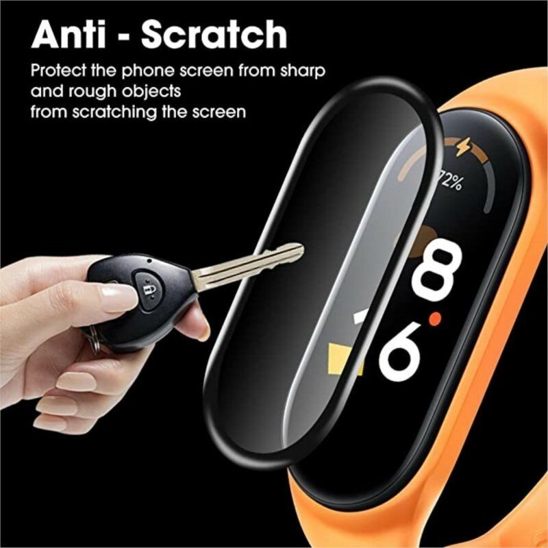 3D Full Screen Protector For Xiaomi Mi band 6 7 Miband Soft Glass Protective Smart Watch Accessories xiaomi mi band 5 4 3 Film