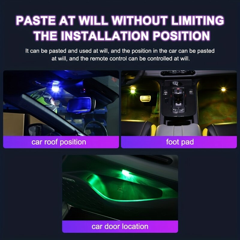 Waterproof Submersible LED Lights Car Interior Ambient Wedding Party Light Remote Control LED Underwater Lamp RGB Fish Tank Lamp