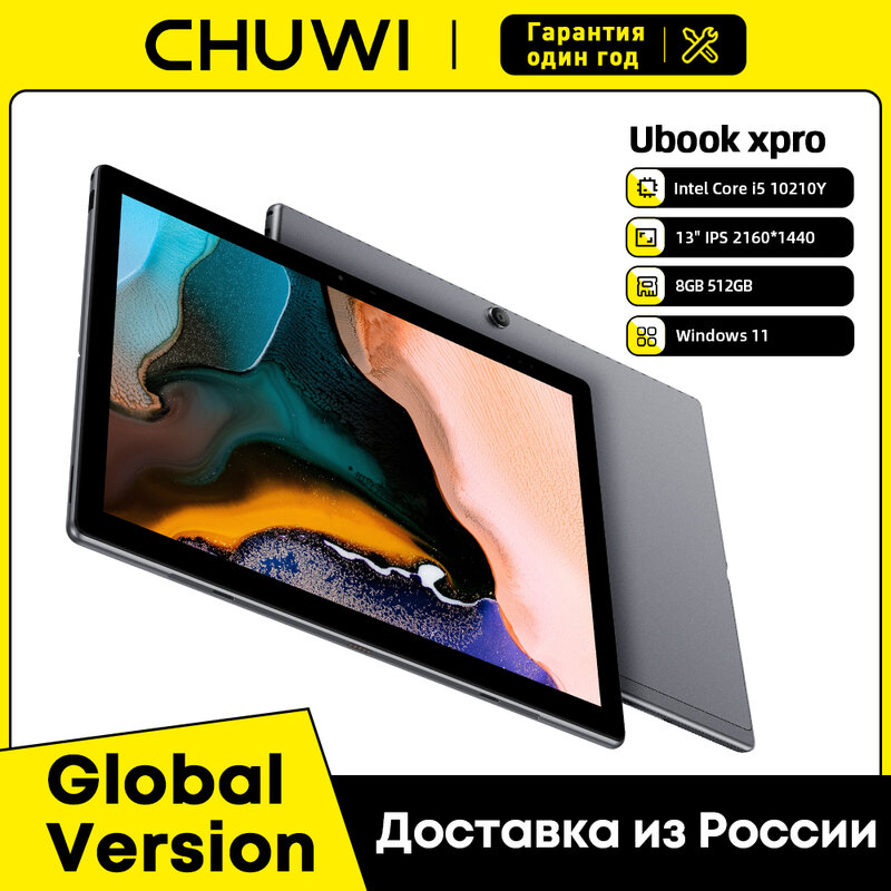 CHUWI-Tableta Ubook XPro 2 en 1 de 13 pulgadas, Tablet con Intel i5 10210Y, Windows 11, 2K, 8GB, 2023 GB, Wifi 512G/5G, compatible con teclado Stylus, PC, 2,4 2023