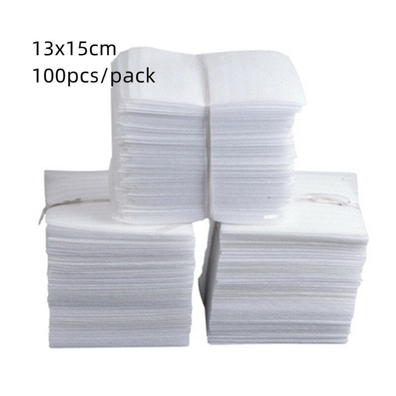 White Color Protective EPE Espuma Isolamento Folha, Amortecimento Embalagem, Material de embalagem, Bubble Bag Film Wrap, 13x15cm, 100Pcs