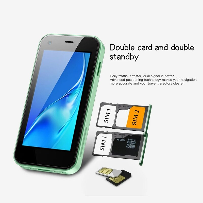 SOYES XS13 Mini Android9.0 Cellphone 2GB RAM 16GB ROM Dual SIM TF Card Slot 5MP Camera Google Play Store Small Smartphone Gifts