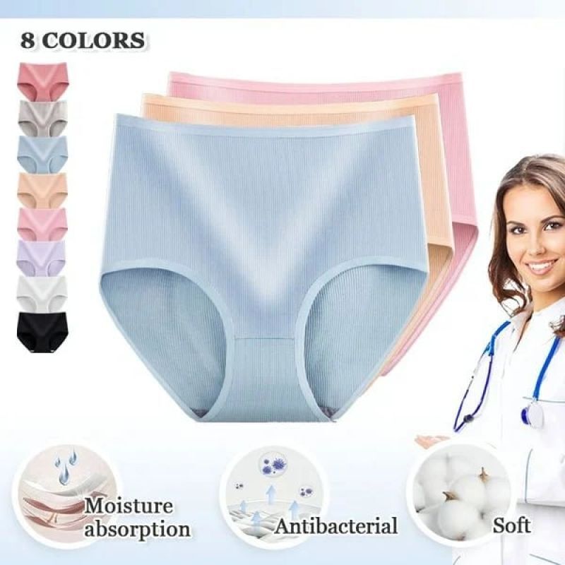 ladies high waist antibacterial hygroscopic underwear El descuento tendrá efecto en el momento del pago
