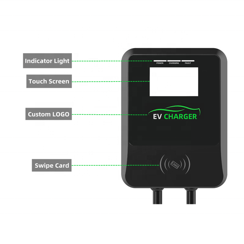 7KW 11KW 22KW Wallbox Type 2 EV Wall Charger 32A 400V AC Charger Station Charging Point for Home Use Charger