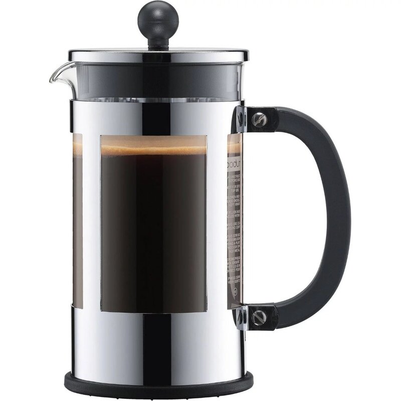 Bodum 34 oz Kenya pembuat kopi tekan Perancis, baja tahan karat
