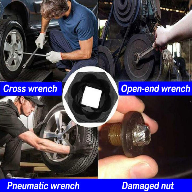 13Pcs Impact Damaged Bolt Nut Screw Remover Kit Extractor Socket Tool Set Removal Wrench Threading Tool Home DIY With Box