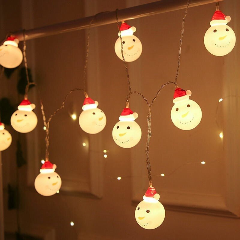 Cadena de luces LED para exteriores, iluminación para Navidad, jardín, vacaciones, decoración de boda, 1,5 M, 10 lámparas duraderas