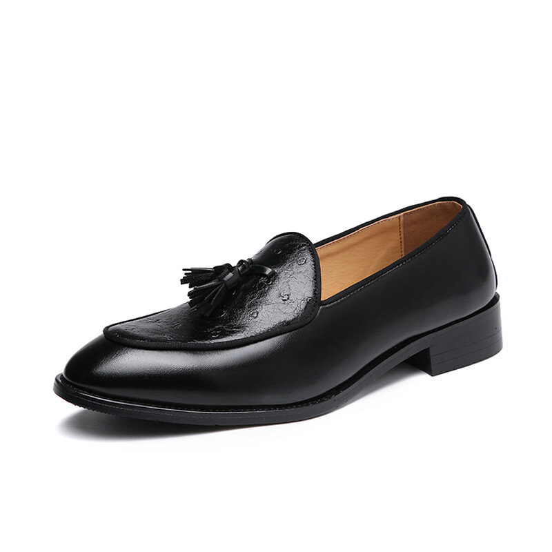 Scarpe da ufficio da uomo in pelle Coiffeur scarpe formali da uomo Classic Brand Italian Shoes uomo elegante abito marrone Sepatu Slip On Pria Bona