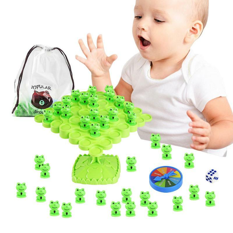 Балансировочная игрушка, настольная игра о дереве, лягушке, обучающая цифровая игрушка, Интерактивная версия для дошкольных мальчиков, девочек, детей и взрослых