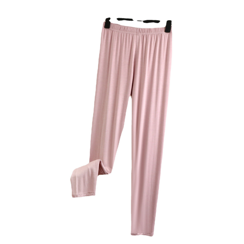 Pantalon de pyjama modal pour femme, culotte à fond, collants élastiques, vêtements intérieurs, longs caleçons, sous-vêtements corporels, une pièce, confortable