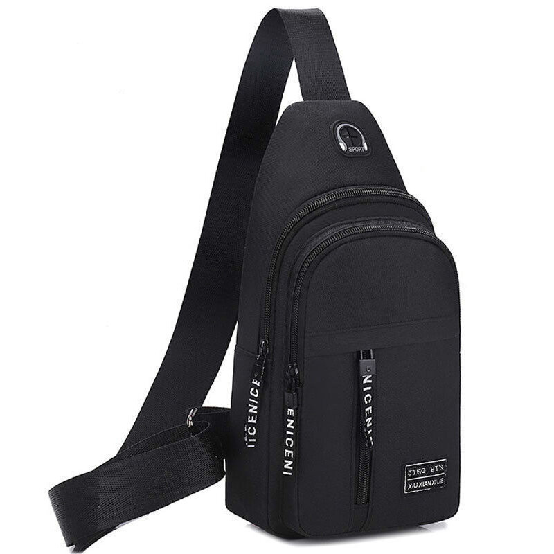 Multifuncionais Crossbody Bolsas para Homens, Ombro Peito Bag, Travel Sling Bag, Novo
